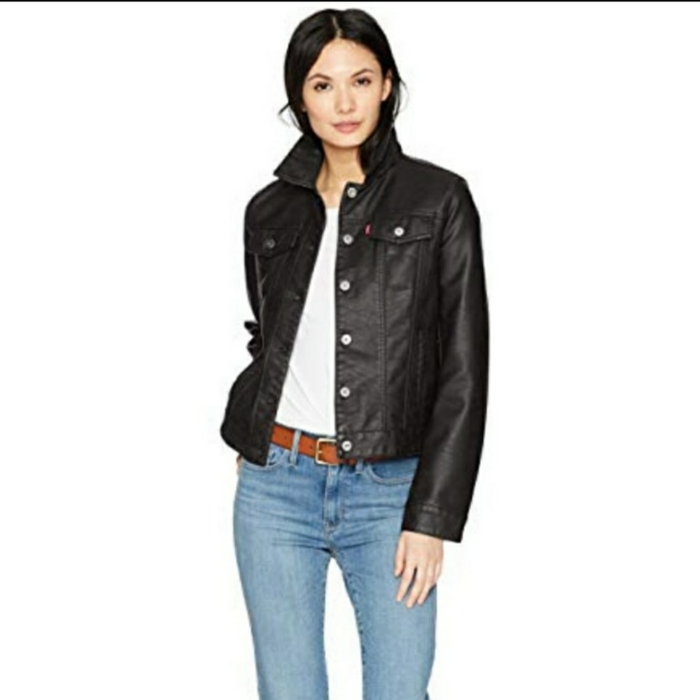 NWT Levi's Sherpa Lined Faux Leather Jacket